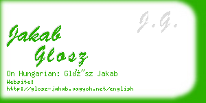 jakab glosz business card